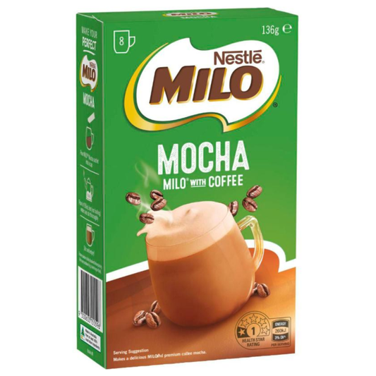 [Expiry Date: 30/04/2027] Milo Mocha Milo with Coffee x 8 Sachets 135g