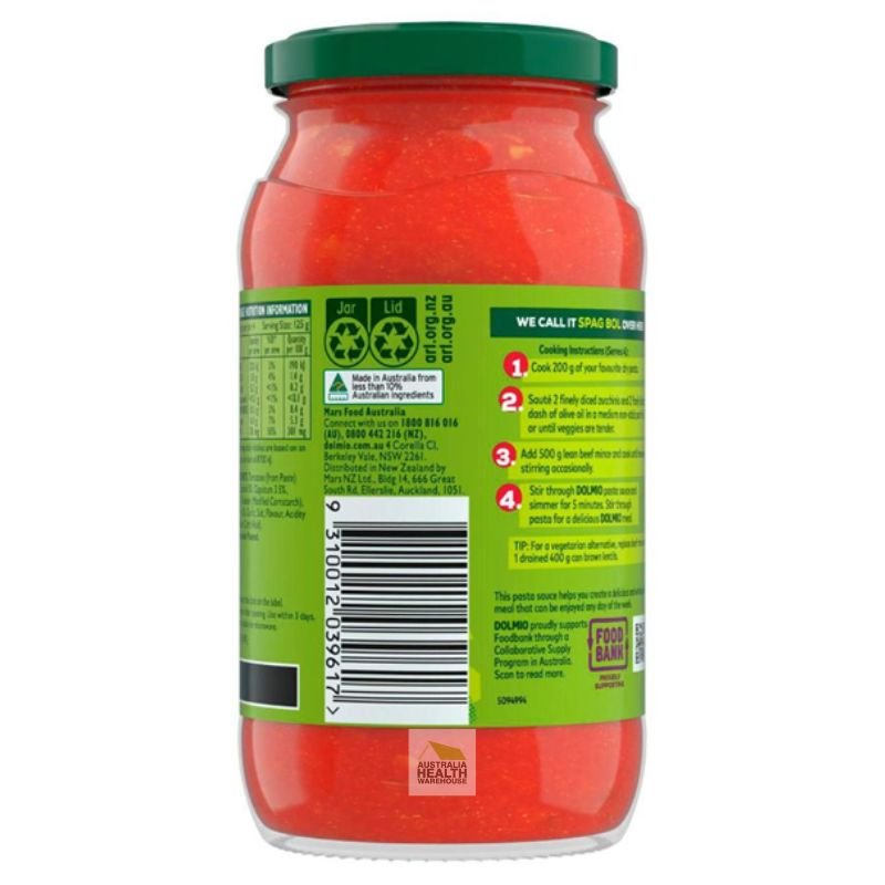 [Expiry Date: 23/11/2026] Dolmio Garden Vegetables Pasta Sauce 500g