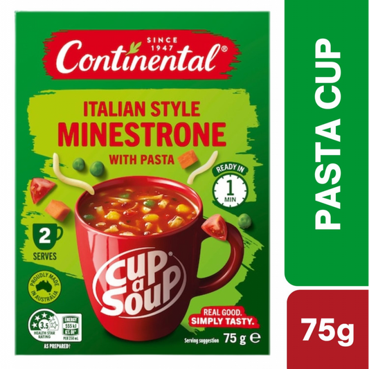[Expiry Date: 19/02/2028] Continental Cup A Soup Italian Minestrone Serves 2 75g