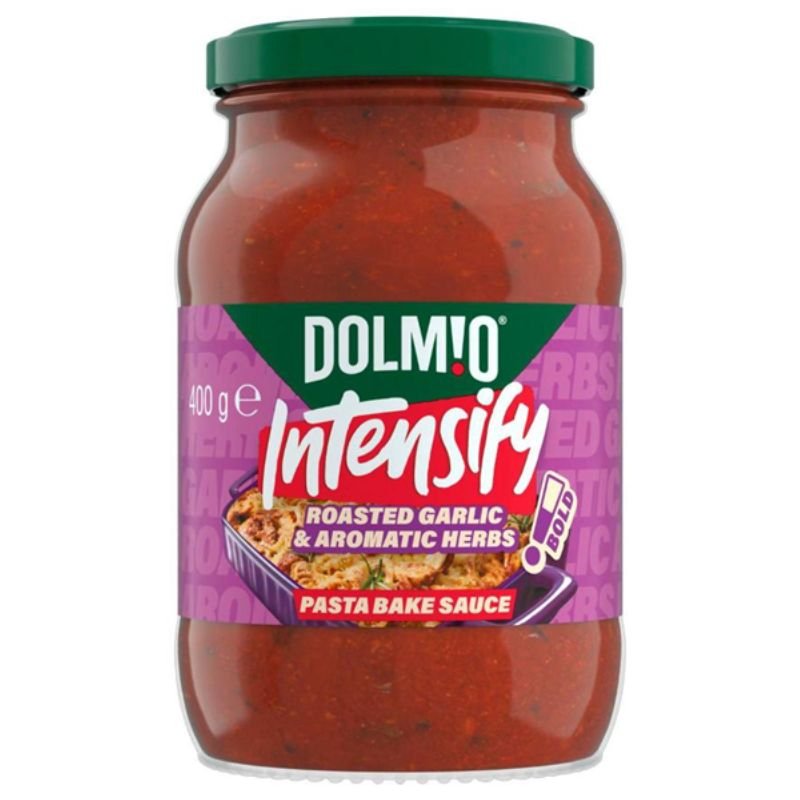 [Expiry Date: 02/08/2027] Dolmio Intensify Roasted Garlic & Aromatic Herbs Pasta Bake Sauce 400g