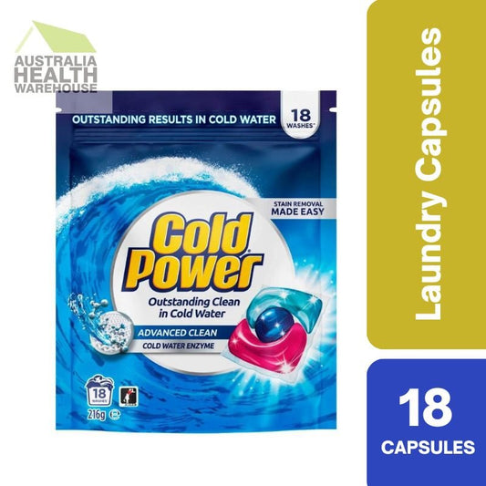Cold Power Advance Clean 18 Laundry Capsules