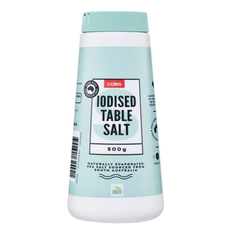 [Expiry: 21/08/2027]  Coles Iodised Table Salt 500g