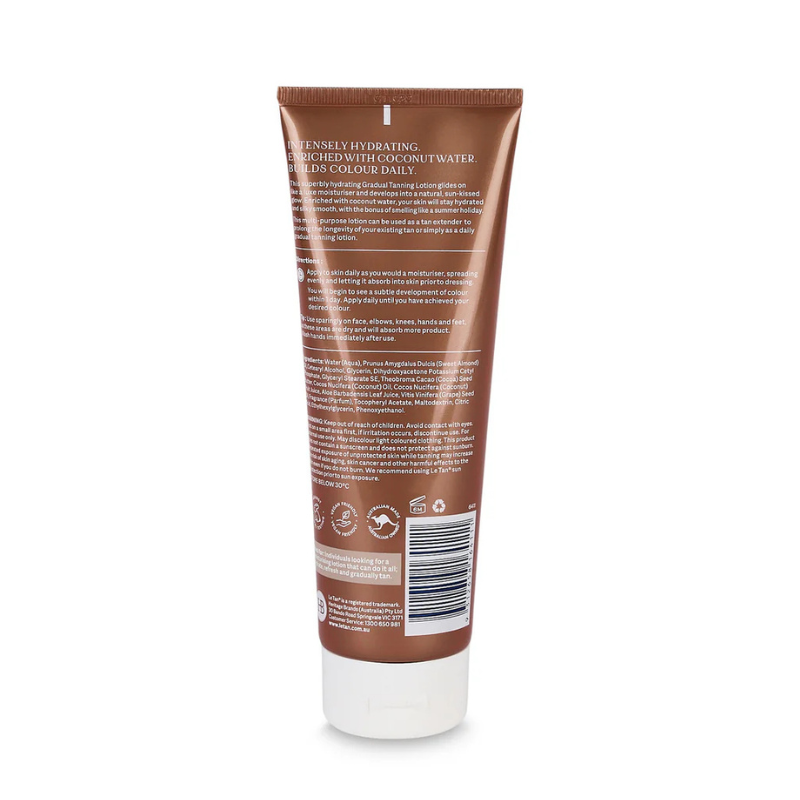 Le Tan Self Gradual Tanning Lotion Coconut Water 250mL