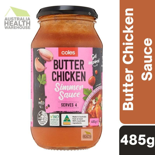 [Expiry:01/07/2027] Coles Butter Chicken Simmer Sauce 485g