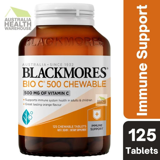 [Expiry: 17/05/2026] Blackmores Bio C 500mg 125 Chewable Vitamin C Tablets