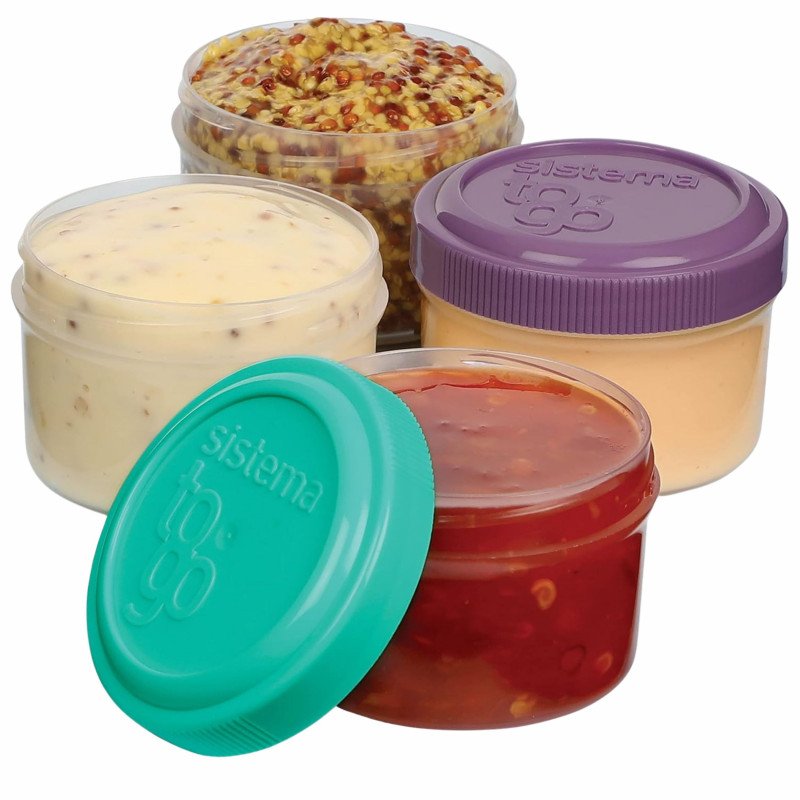 Sistema To Go Dressing Food Container 35mL x 4 pack