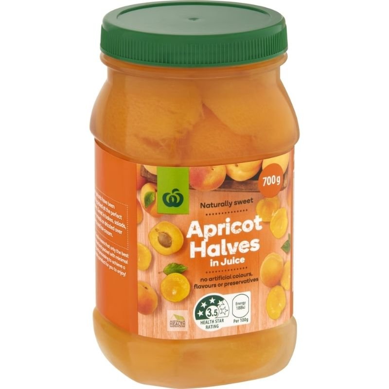 [Expiry Date: 31/01/2027] Woolworths Apricots Halves In Juice 700g