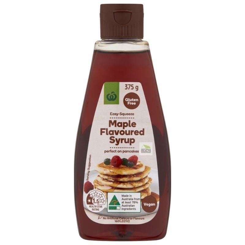 [Expiry Date: 16/10/2027] Woolworths Maple Flavoured Syrup 375g | Oz Mart