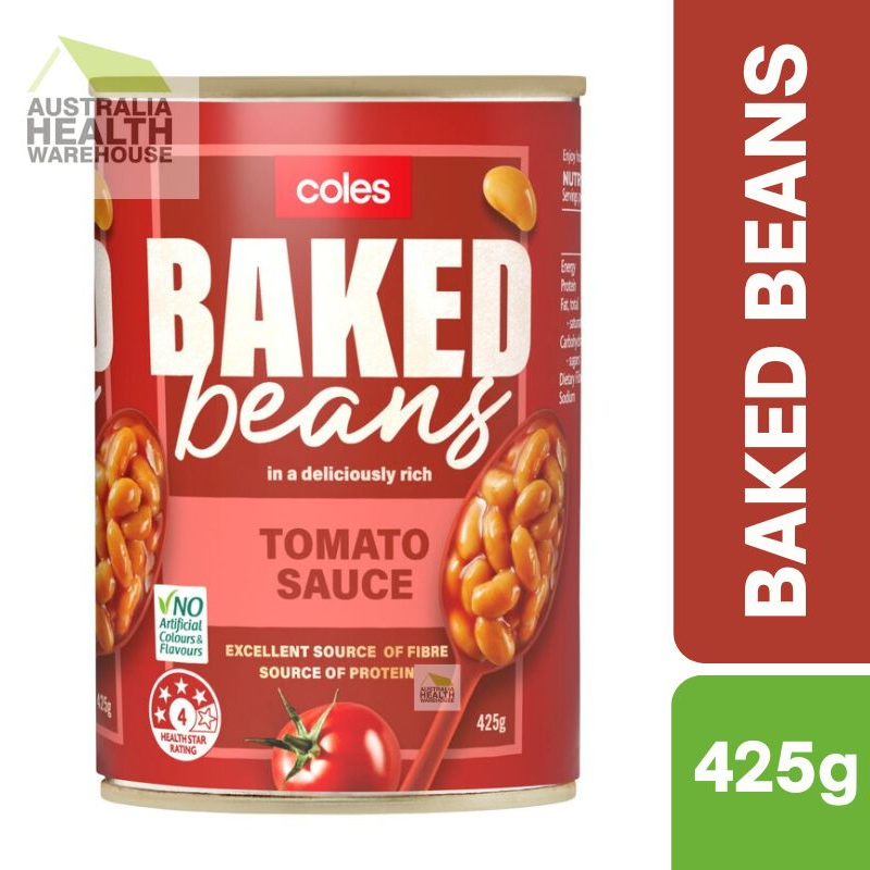 [Expiry Date: 04/02/2027]  Coles Baked Beans in Tomato Sauce 425g