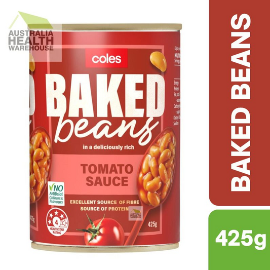 [Expiry Date: 04/02/2027]  Coles Baked Beans in Tomato Sauce 425g