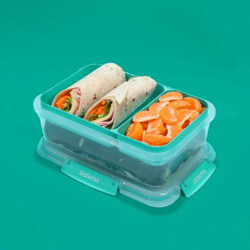 Sistema To Go Rectangle Stax Food Container 2.2 Litre (Green)