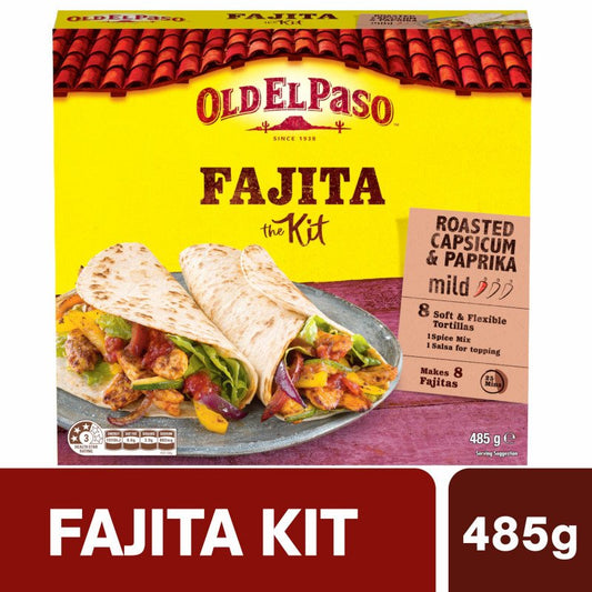 [Expiry Date: 15/03/2027] Old El Paso Fajita Dinner Kit Mexican Style 485g