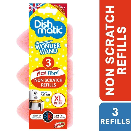 Dishmatic Wonder Wand Non Scratch Refill Scourers 3 pack