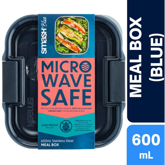 Smash Blue Stainless Steel Meal Box 600mL (BLUE)