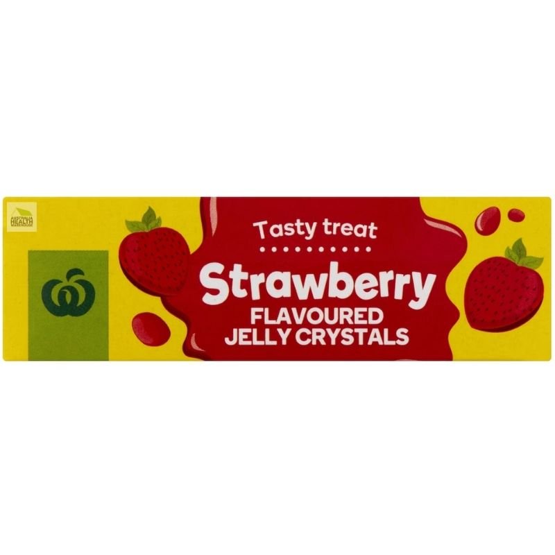 [Expiry Date: 11/11/2026] Woolworths Jelly Strawberry 85g