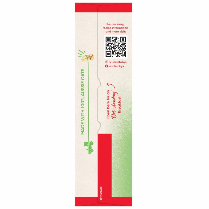[Expiry Date: 09/01/2027] Uncle Tobys Oats Quick Sachets Apple & Cinnamon Porridge 10 Pack 350g