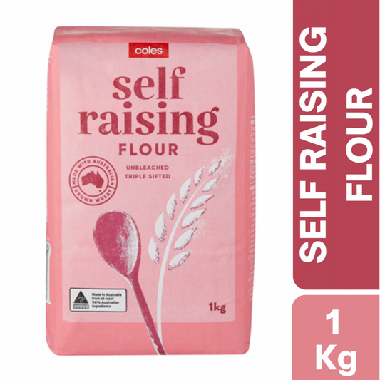 [CLEARANCE Expiry Date: 24/09/2026] Coles White Self Raising Flour 1kg