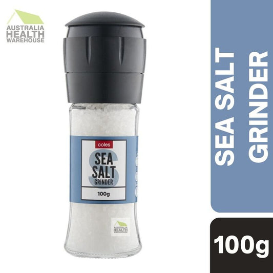[Expiry Date: 05/09/2026] Coles Sea Salt Grinder 100g