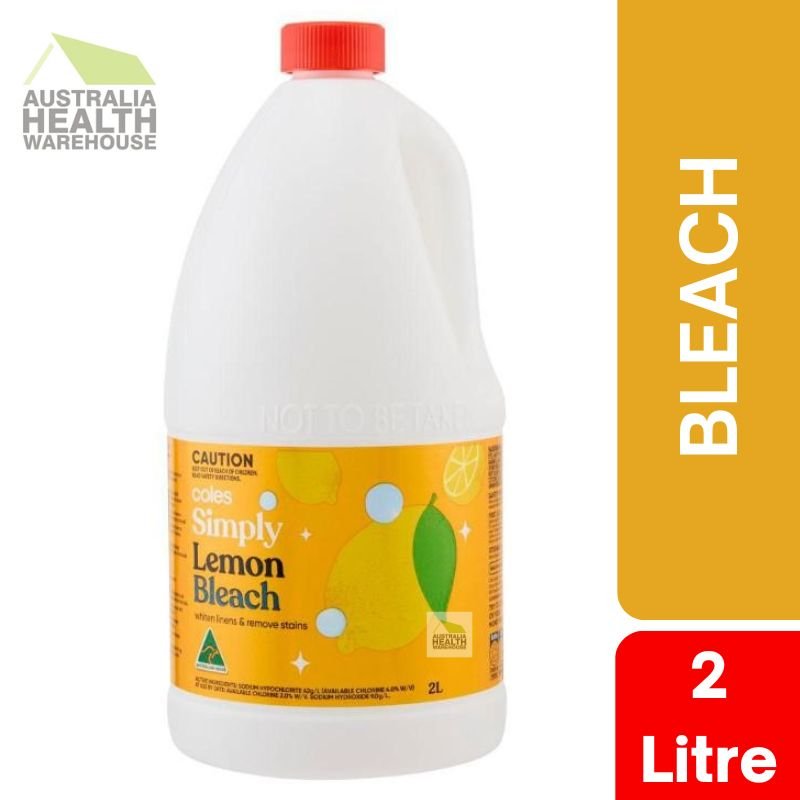 [Expiry Date: 26/02/2027]  Coles Simply Lemon Bleach 2 Litre