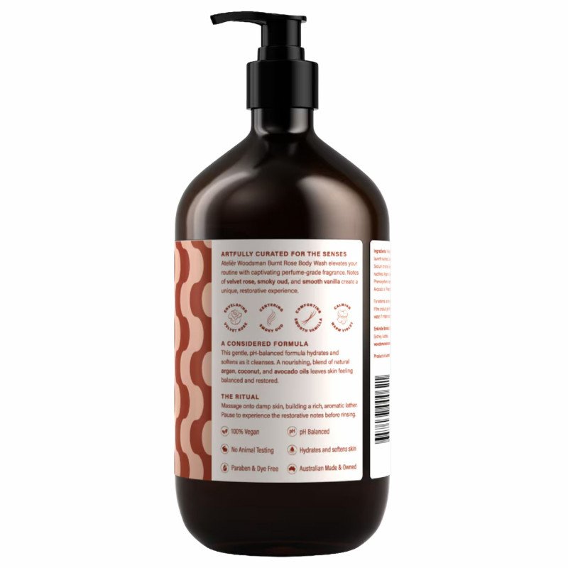 Woodsman Burnt Rose Body Wash 1 Litre