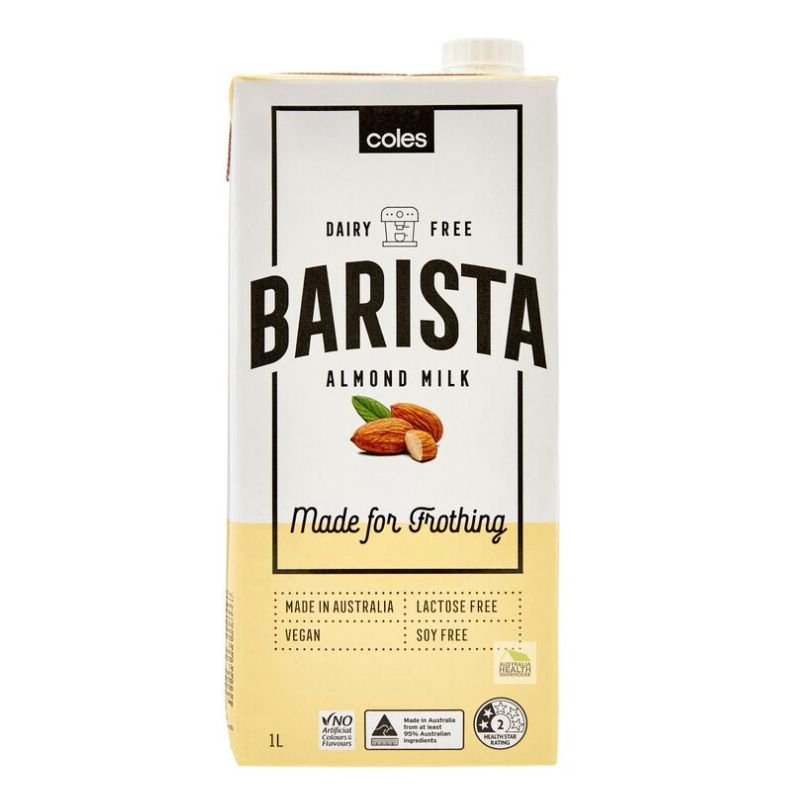 [CLEARANCE Expiry Date: 27/07/2026] Coles Dairy Free Barista Almond Milk 1 Litre