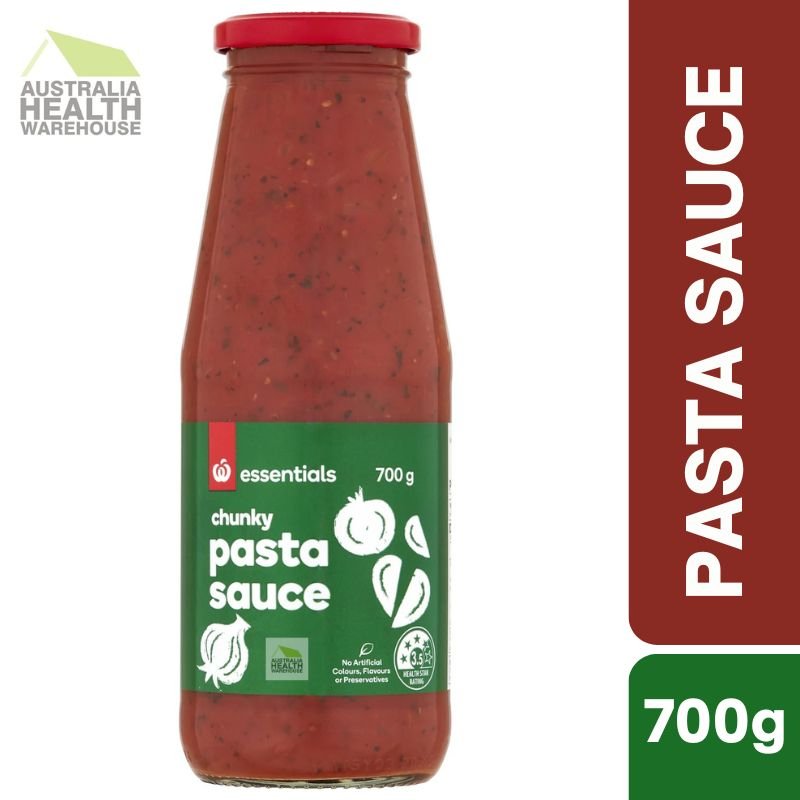 [Expiry Date: 26/09/2026] Woolworths Essentials Chunky Pasta Sauce 700g