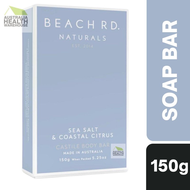 Beach Rd. Naturals Sea Salt & Coastal Citrus Body Bar 150g