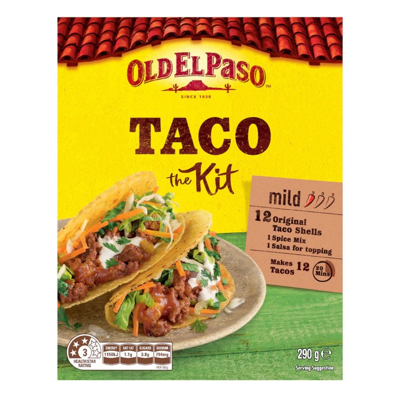 [Expiry Date: 27/01/2027] Old El Paso Taco Kit 290g