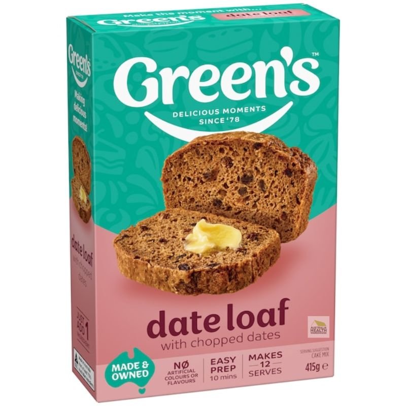 Green's Date Loaf Mix 415g