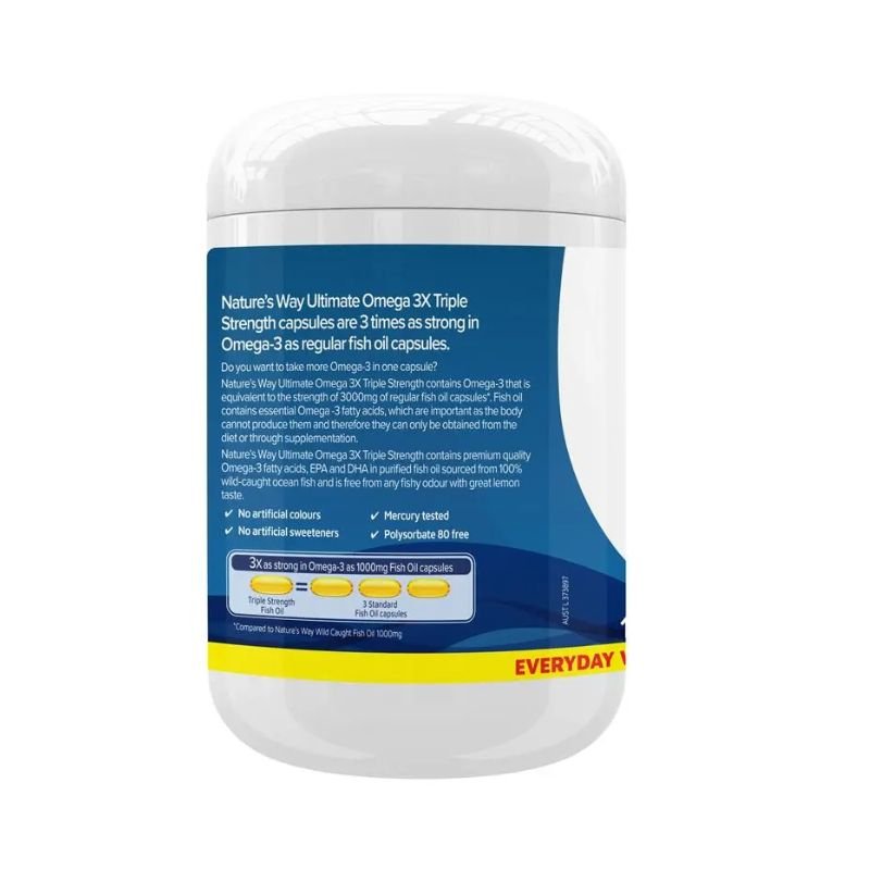[Expiry: 10/2028] Nature's Way Ultimate Omega 3X Triple Strength 150 Capsules