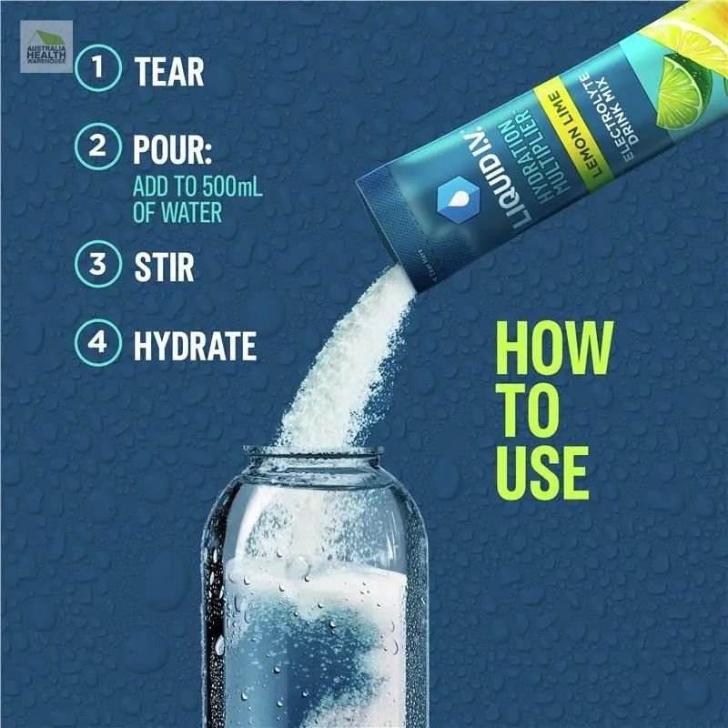 [Expiry: 11/2026] Liquid I.V. Hydration Multiplier 10 Powder Sticks - Lemon Lime Flavour