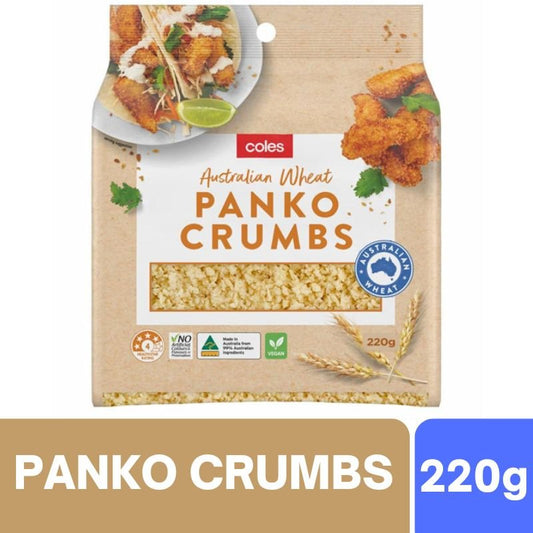 [Expiry Date: 24/12/2026] Coles Australian Panko Crumb 220g