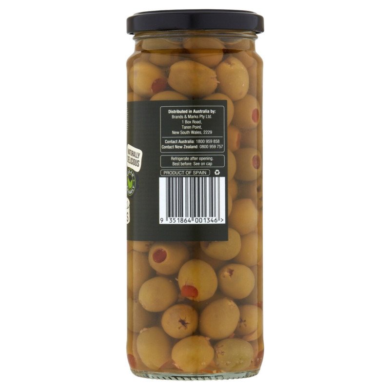 [Expiry Date: 26/07/2028] Bryne Co Stuffed Green Olives 450g