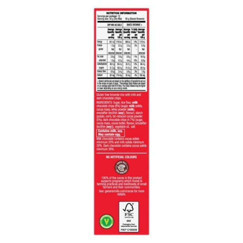 Betty Crocker Bake Smart Gluten Free Chocolate Fudge Brownie Mix 450g