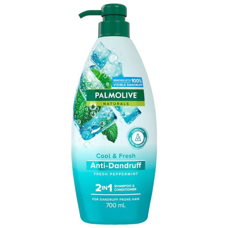 Palmolive Naturals Cool & Fresh Anti-Dandruff 2 In 1 Shampoo & Conditioner 700mL