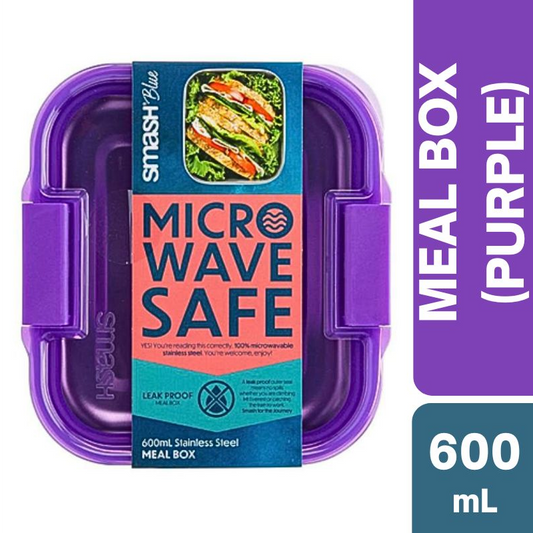 Smash Blue Stainless Steel Meal Box 600mL (PURPLE)