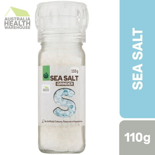 [Expiry: 02/2028]  Woolworths Sea Salt Grinder 110g
