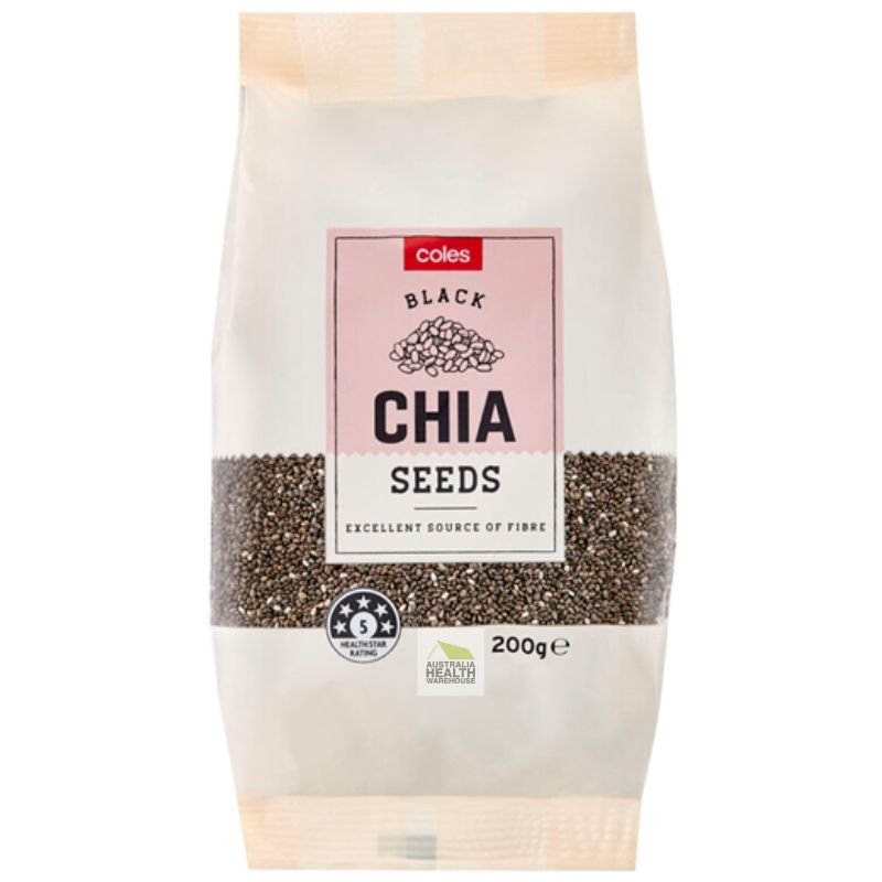 [CLEARANCE Expiry Date: 26/08/2026] Coles Black Chia Seeds 200g