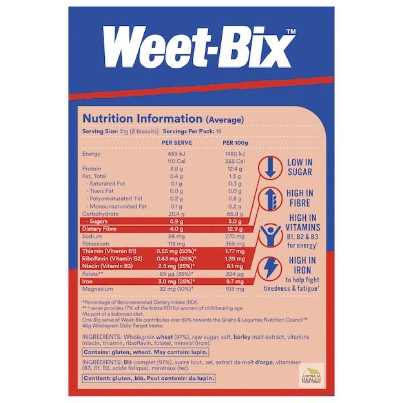 [Expiry: 05/09/2025] Sanitarium Weet-Bix Breakfast Cereal 575g