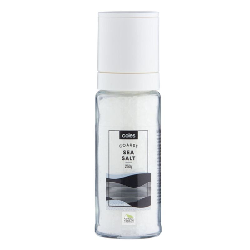 [Expiry Date: 15/10/2027] Coles Sea Salt Grinder 250g