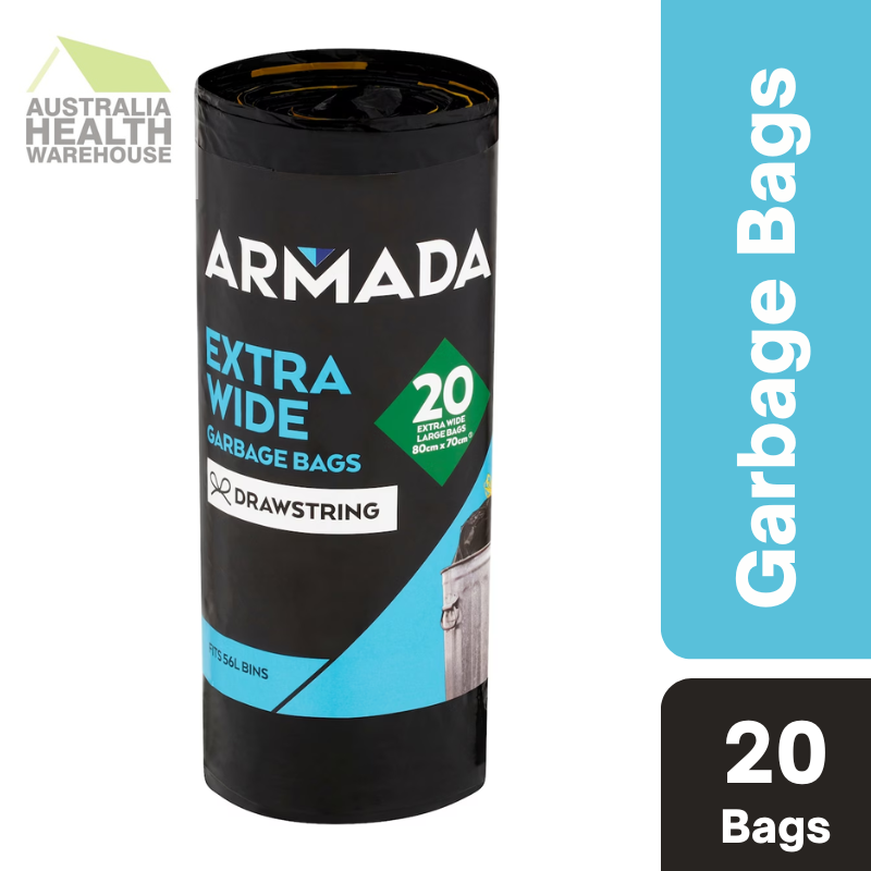 Armada Garbage Bag Drawstring 56L 20 pack