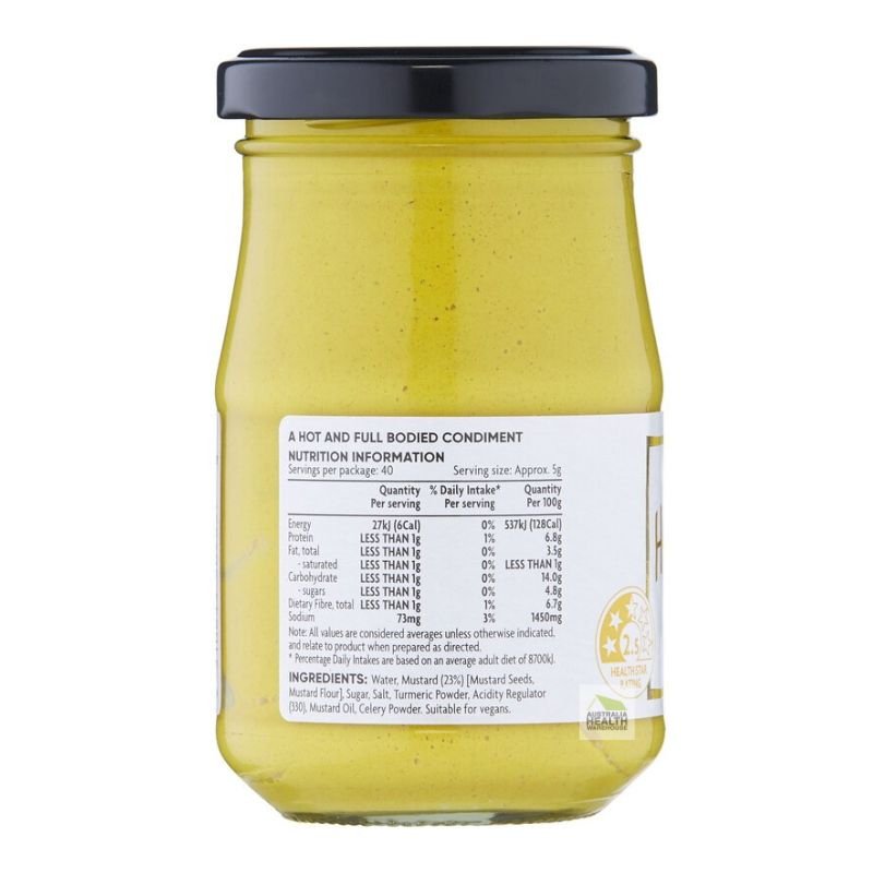 [Expiry: 19/06/2027] Coles Hot English Mustard 200g