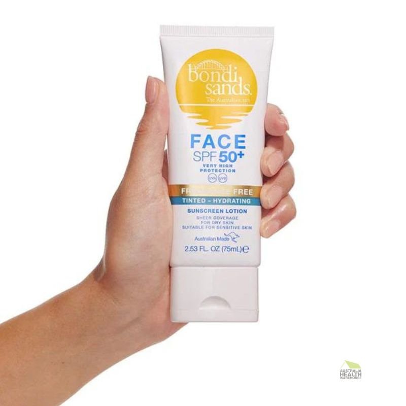 [Expiry: 11/2026] Bondi Sands Face SPF 50+ Fragrance Free Tinted Sunscreen Lotion 75mL