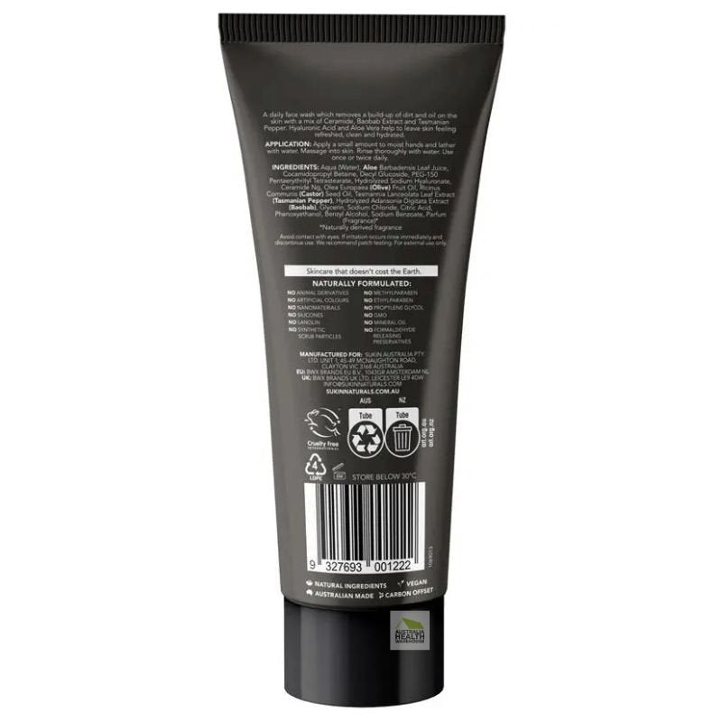 Sukin For Men Face Wash 125mL