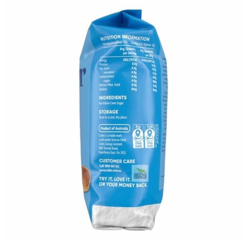[Expiry Date: 29/10/2027] Coles Australian Caster Sugar 1kg