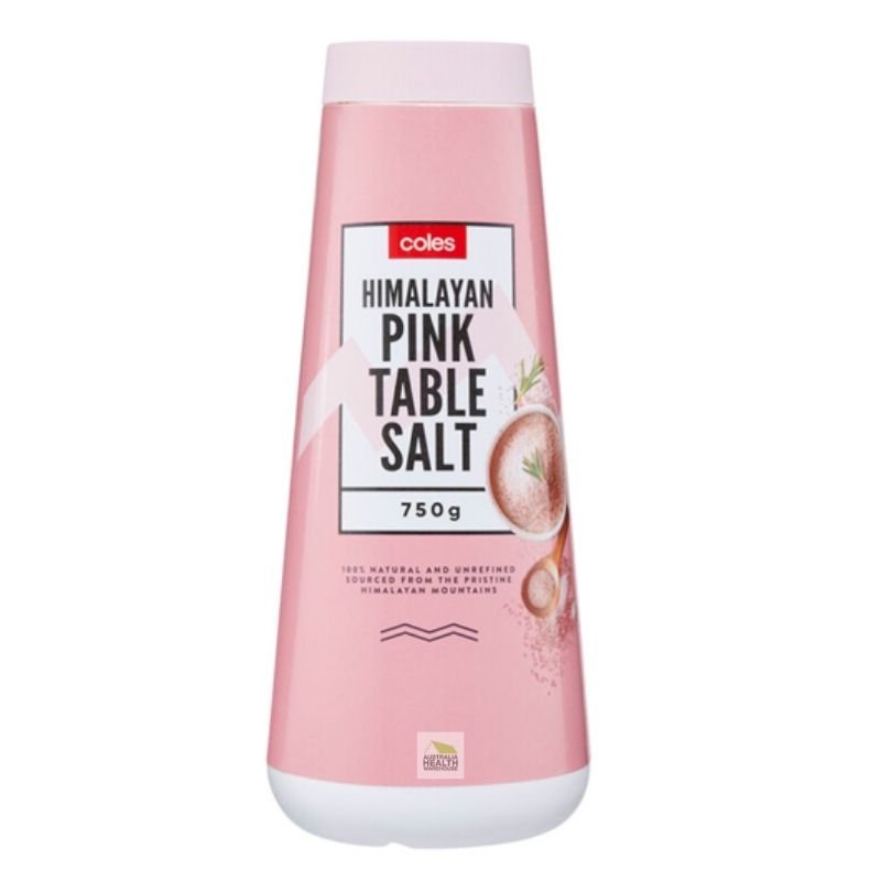 [Expiry Date: 21/07/2028]  Coles Himalayan Pink Table Salt 750g