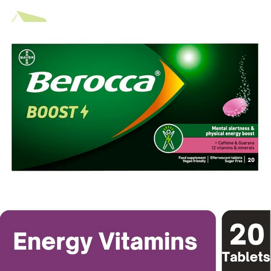 [Expiry: 07/2028] Berocca Boost Energy Vitamin With Guarana 20 Effervescent Tablets
