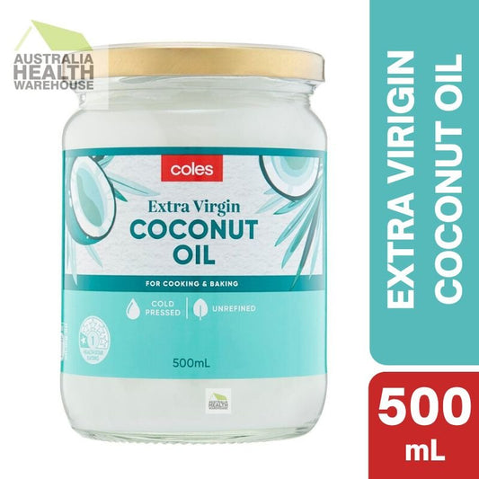 [Expiry: 05/03/2027] Coles Extra Virgin Coconut Oil 500mL