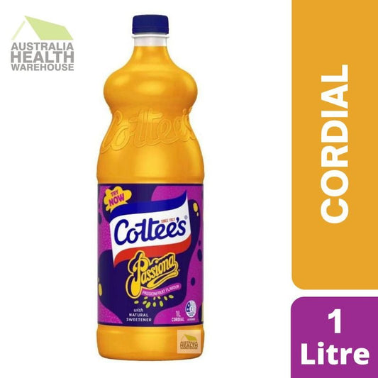 [Expiry: 13/10/2026] Cottee's Cordial Passionfruit Passiona 1Litre