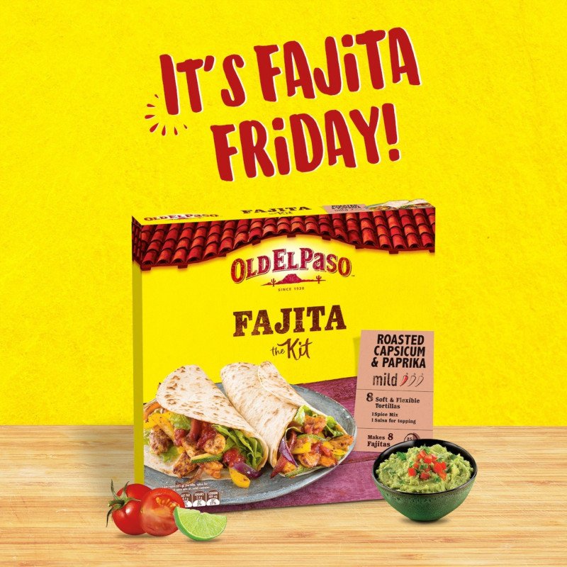 [Expiry Date: 15/03/2027] Old El Paso Fajita Dinner Kit Mexican Style 485g